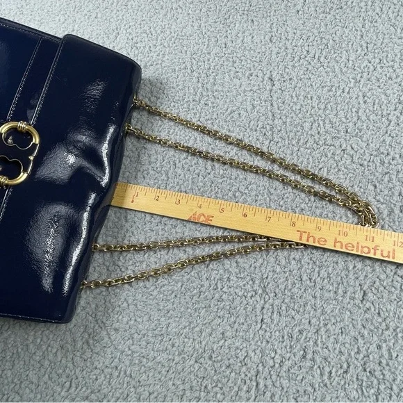 Tory Burch handbags cross body shoulder Gemini Link Patent Leather Golden Chain - Picture 15 of 16